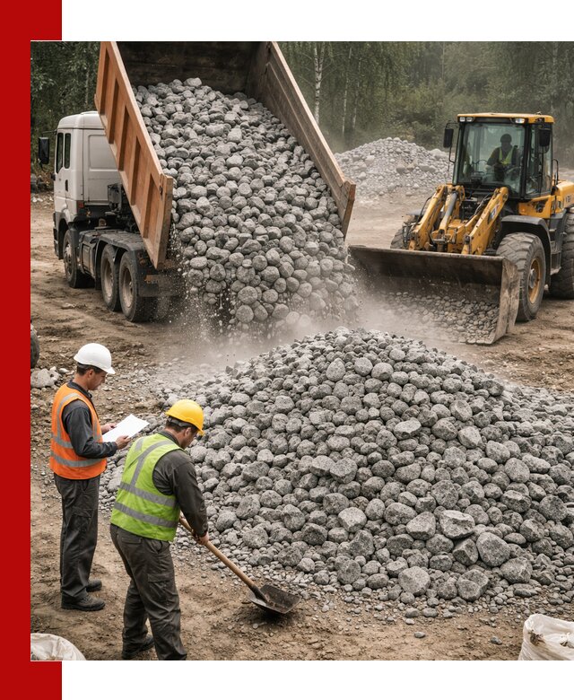 Гранитный щебень фракция 70-150 доставка в Саранске