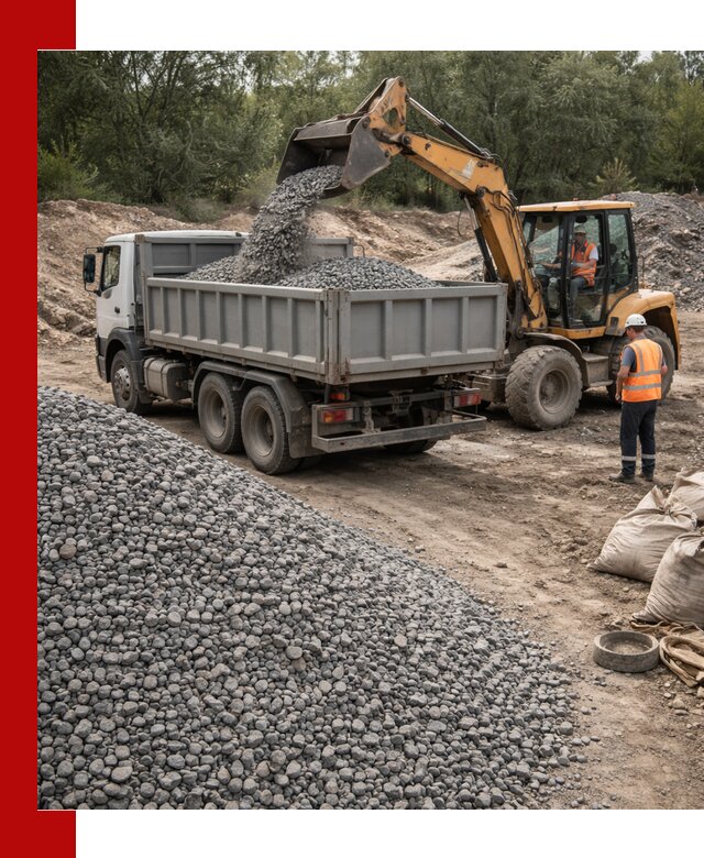 Доставка гравийного щебня в Саранске оптом и в розницу