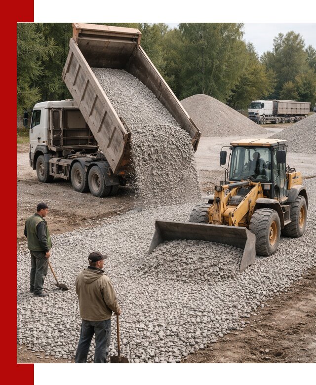 Купить гравийный щебень фракция 20-40 в Саранске с доставкой