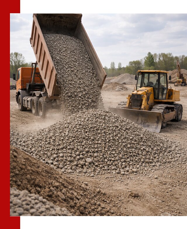 Доставка гравийного щебня фракции 40-70 в Саранске
