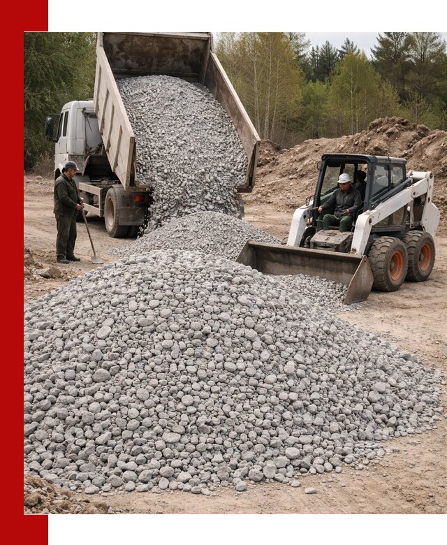 Доставка доломитового щебня в Саранске напрямую от карьера
