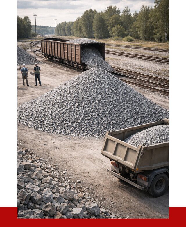 Железнодорожный щебень 20-60 в Саранске от 1791 р. | ПРОНЕРУДСрн