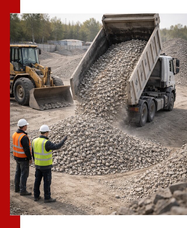 Вторичный щебень фракция 40–70 доставка в Саранске
