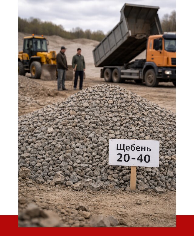 Бетонный щебень фракция 20-40 в Саранске от 2581 р. | ПРОНЕРУДСрн