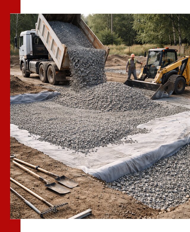 Щебень для фундамента с доставкой в Саранске