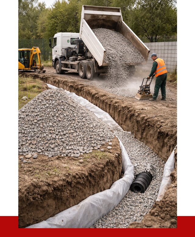 Щебень для дренажа в Саранске от 1949 р., ПРОНЕРУДСрн доставка