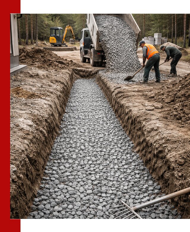 Щебень для дренажа с доставкой в Саранске высокого качества