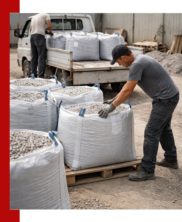 Доставка щебня в мешках по выгодным ценам в Саранске