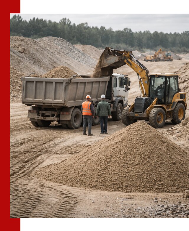 Карьерный среднезернистый песок с доставкой в Саранске