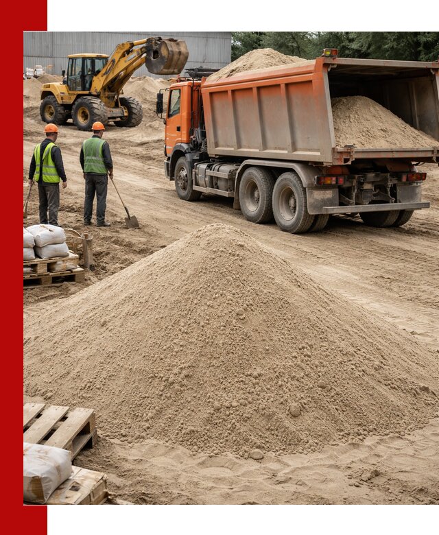 Доставка и продажа мытого речного песка в Саранске