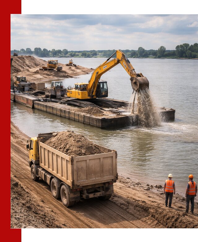 Намывной песок с доставкой в Саранске оптом и в розницу