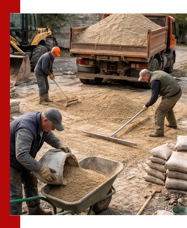 Поставка песка для стяжки в Саранске с быстрой доставкой