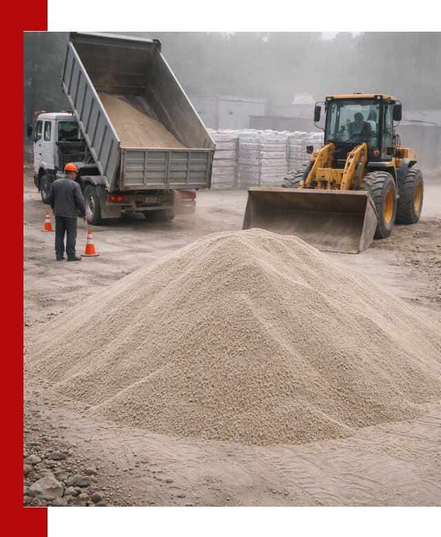 Кварцевый песок фракция 0–8 для стройработ в Саранске