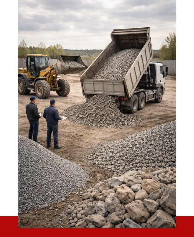 Гравий и камень с доставкой в Саранске от 4425 р. - ПРОНЕРУДСрн