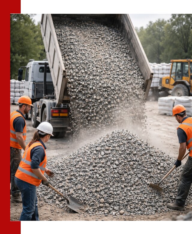 Доставка гравия и камня в Саранске оптом и в розницу