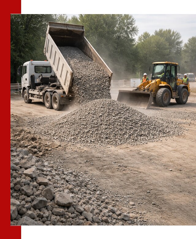 Гравий фракция 5–20 доставка в Саранске оптом и в розницу