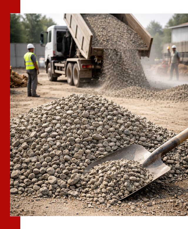 Доставка гравия фракции 20-40 в Саранске с самосвалами