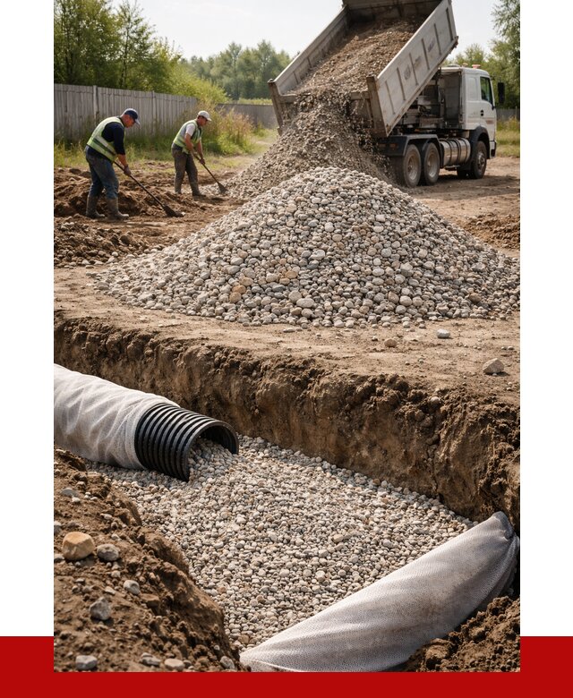 Гравий для дренажа в Саранске от 2318 р., доставка ПРОНЕРУДСрн