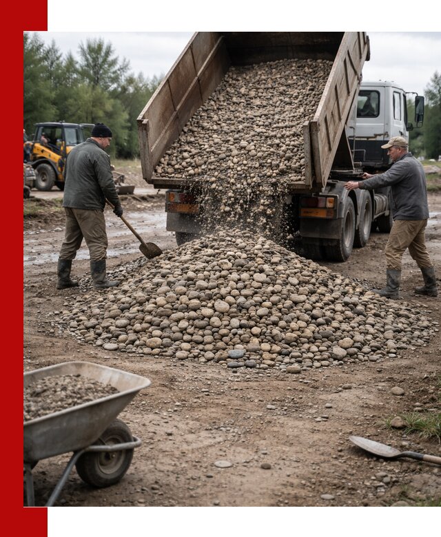 Доставка гальки речной оптом и в розницу в Саранске