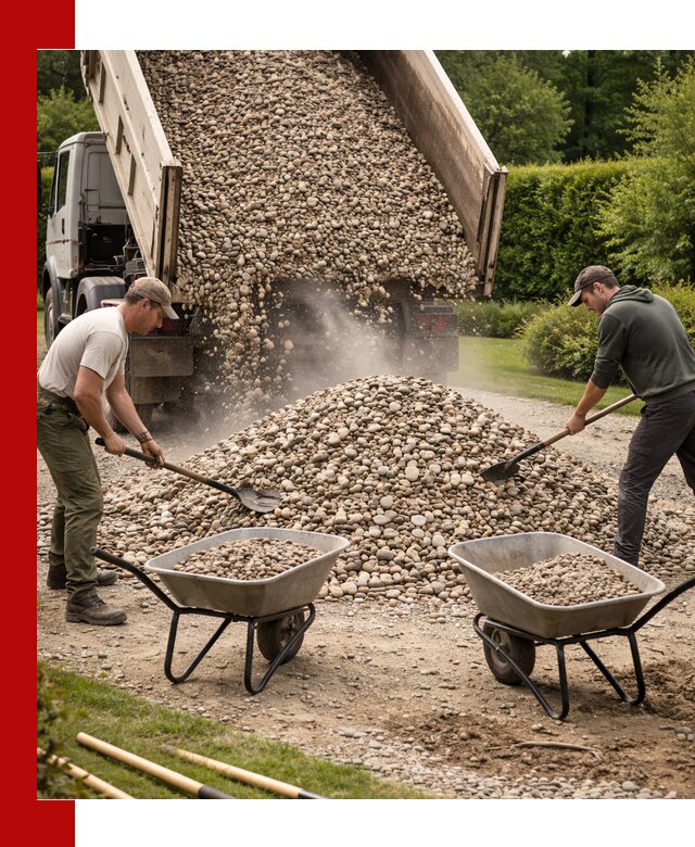 Доставка и продажа декоративной гальки в Саранске