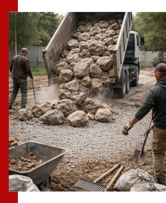 Доставка и укладка булыжника в Саранске