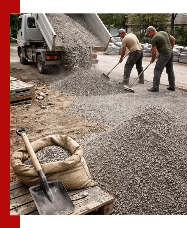 Отсев для тротуарной плитки в Саранске — доставка и укладка