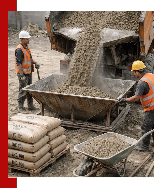 Доставка цементно-песчаной смеси М100 в Саранске