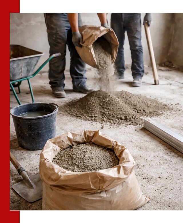 Доставка сухой смеси для стяжки в Саранске