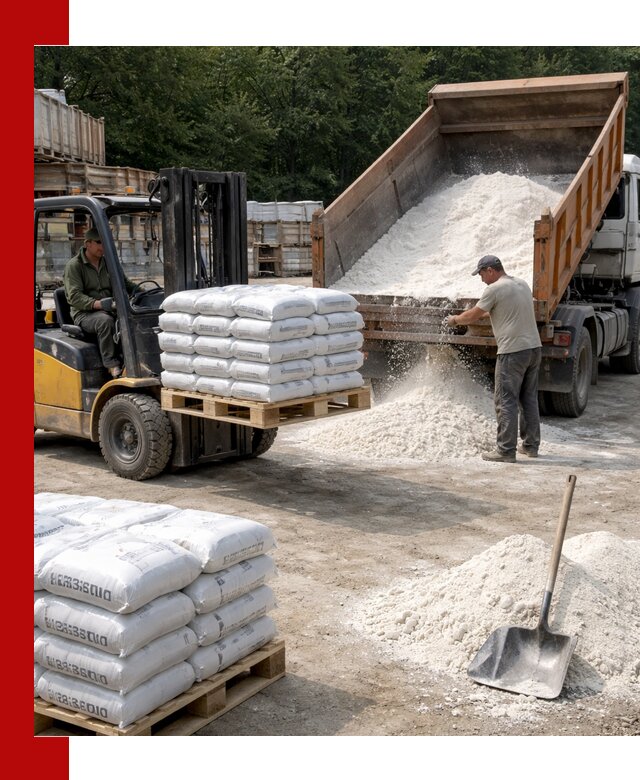 Доставка строительной извести оптом и в розницу в Саранске