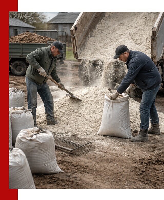 Доставка извести пушонки в Саранске оптом и мелким оптом