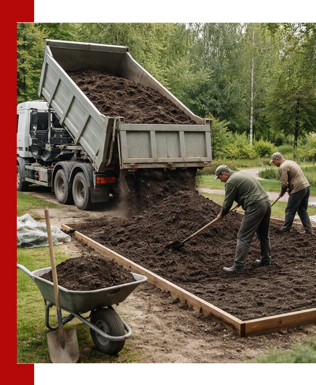 Доставка грунта для озеленения и благоустройства в Саранске