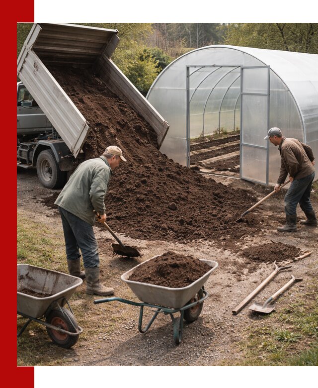 Грунт для теплицы с доставкой в Саранске — плодородный субстрат под растения