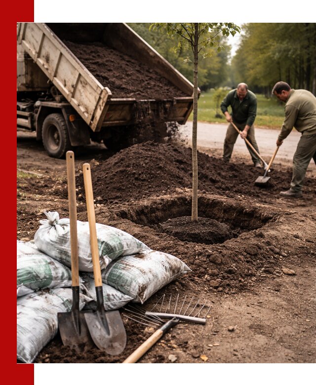 Грунт для посадки деревьев в Саранске — доставка и подготовка почвы
