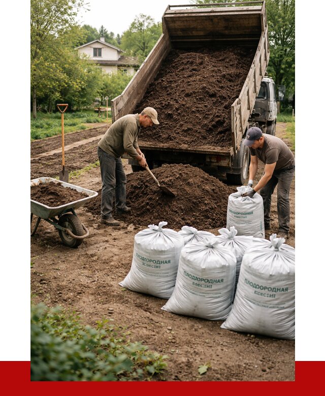 Плодородная смесь в Саранске от 4425 р./куб с доставкой | ПРОНЕРУДСрн