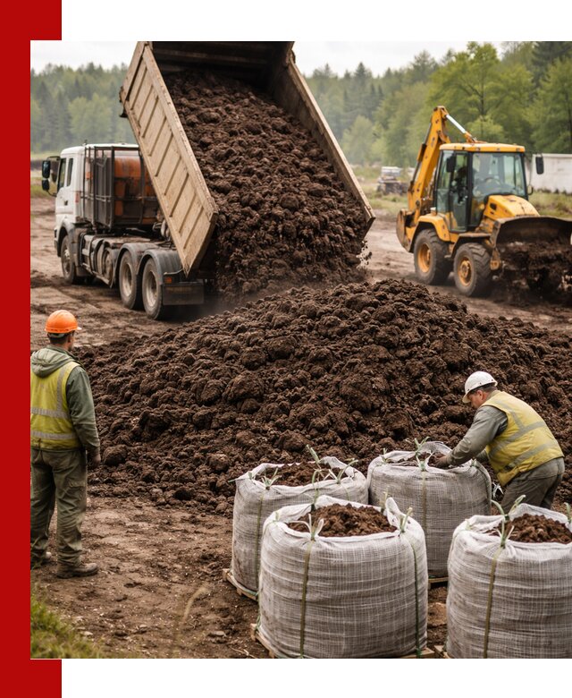 Доставка нейтрального торфа в Саранске оптом и в розницу