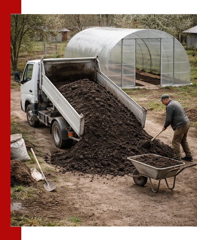 Чернозем для теплицы с доставкой в Саранске