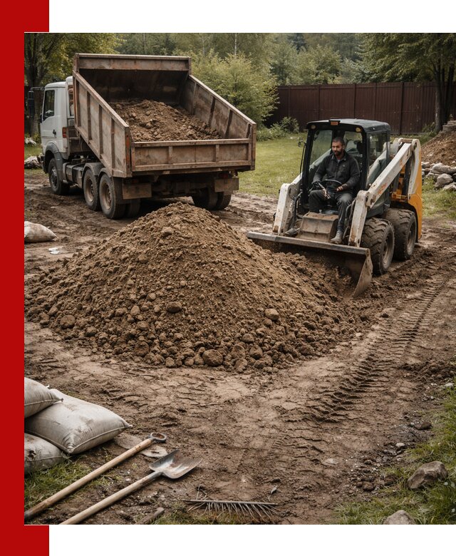 Суглинок для планировки участков в Саранске с доставкой и выгрузкой