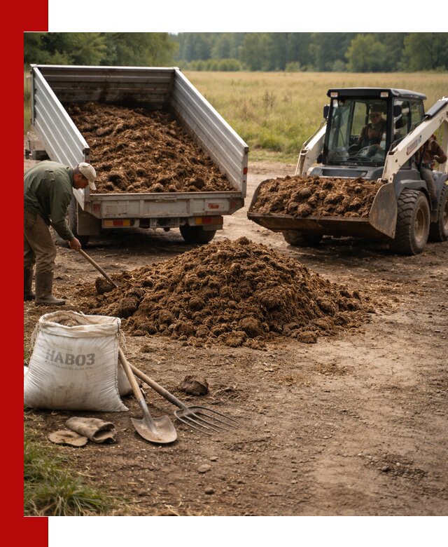 Доставка конского навоза в Саранске с разгрузкой и доставкой на объект