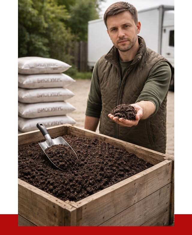 Купить биогумус в Саранске с доставкой от 8956 р. за куб | ПРОНЕРУДСрн