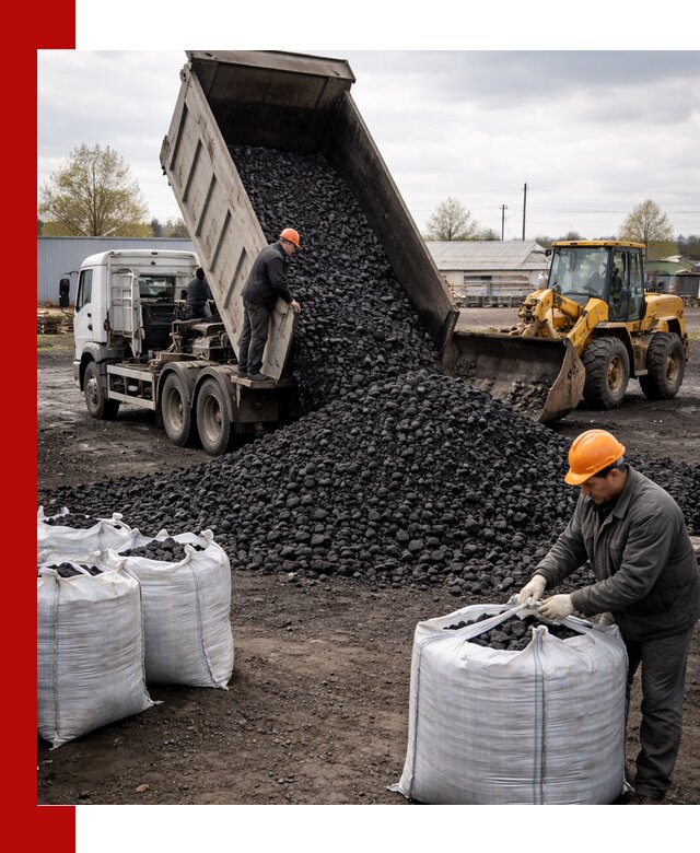 Доставка каменного угля в Саранске оптом и в розницу