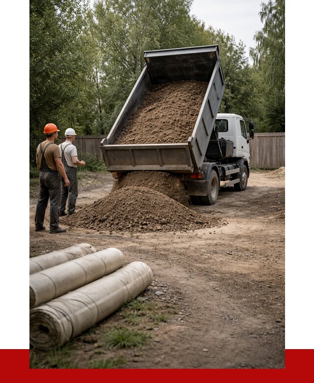 Доставка сыпучих материалов самосвалом в [cvi] от 4425 р. | ПРОНЕРУДСрн