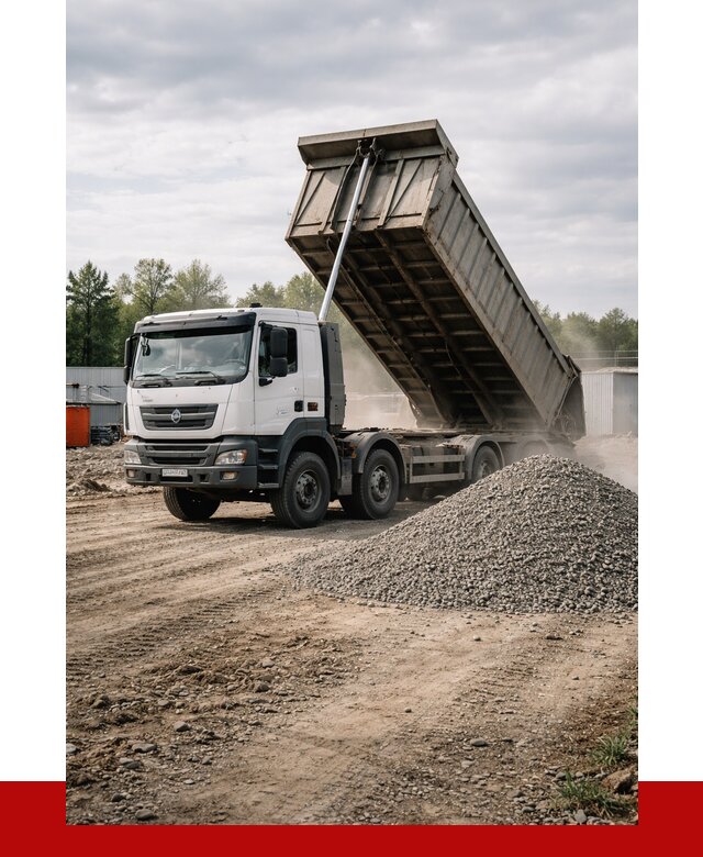 Доставка самосвалом 40 кубов в Саранске от 9482 р. | ПРОНЕРУДСрн