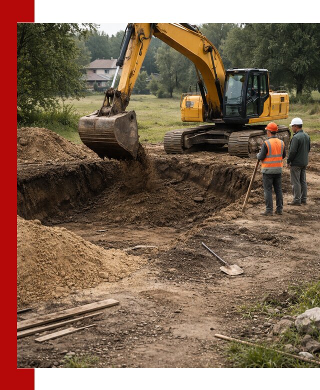 Рытье котлована под фундамент в Саранске (быстро и недорого)