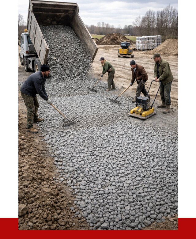 Устройство щебеночной подушки в Саранске от 4741 р. ПРОНЕРУДСрн