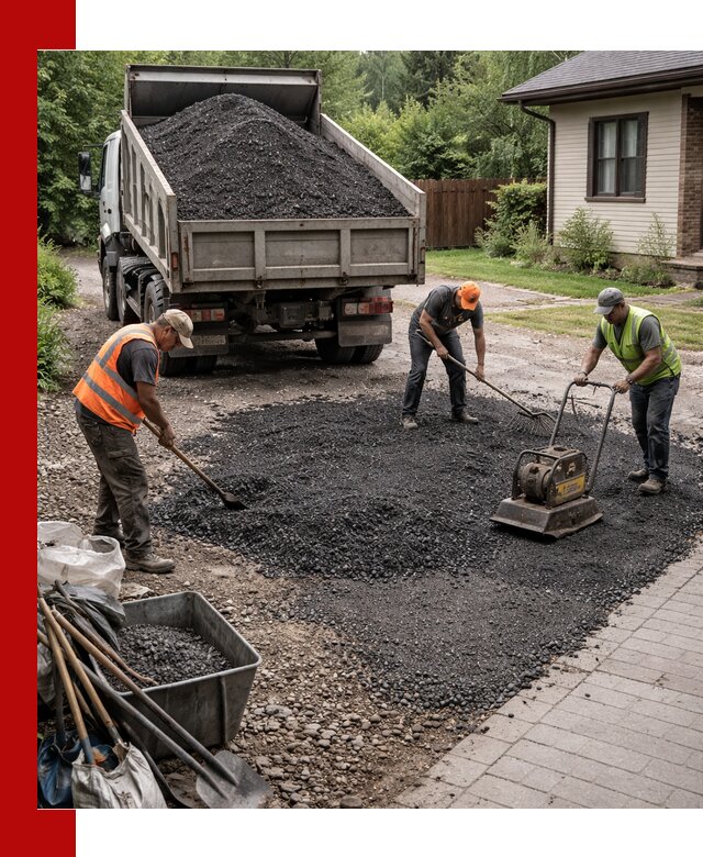 Асфальтовая крошка для двора с доставкой в Саранске